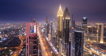 dubai night skyline seo