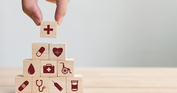Building blocks healthcare concept