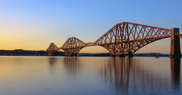 Forth Rail Bridge at Sunset Scotland infrastructure - LinkedIn